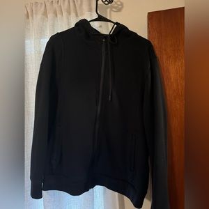 Figs Black Full Zip Jacket with Hood Size Extra Large